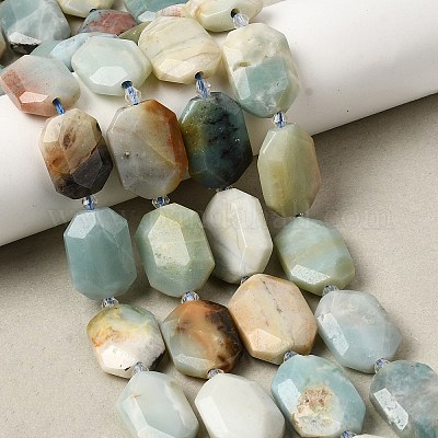 Chapelets de perles en amazonite naturelle&nbsp;G-J373-24G-1