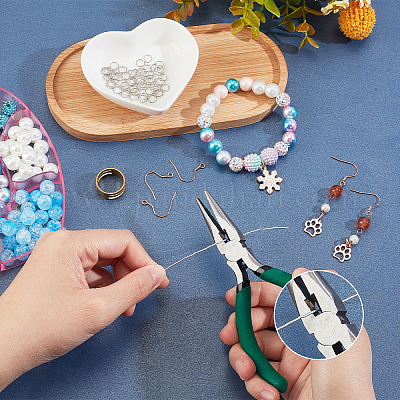 Bead Crimping Multitool Jewelry Making Pliers for Crafting Necklace Earring  