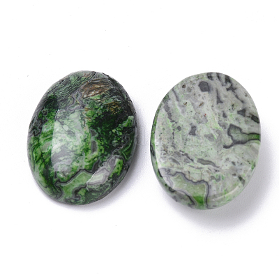 Natürliche Kräusel-Jaspis-Cabochons&nbsp;X-G-T062-21-1