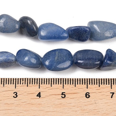 Natürlichen blauen Aventurin Perlen Stränge&nbsp;G-K395-B03-02-1