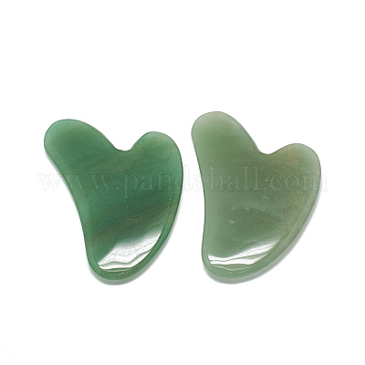 Natürliche grüne Aventurine Gua Sha Boards&nbsp;X-G-S336-57A-1