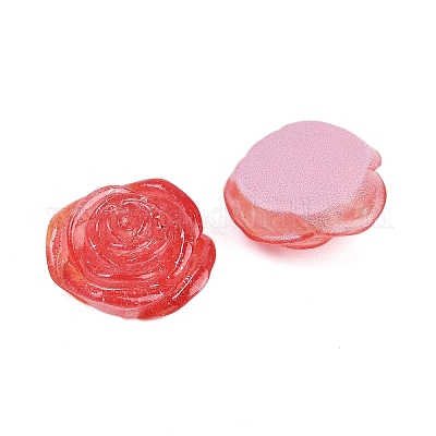 Cabochons en résine série fleur&nbsp;CRES-Q008-01H-1