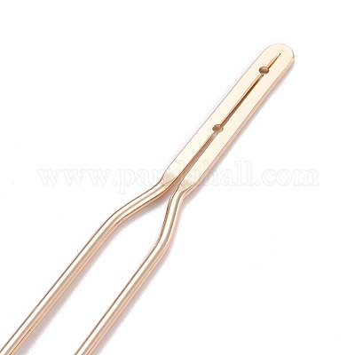 Accessoires de la fourche de cheveux en laiton&nbsp;KK-F830-02KCG-1
