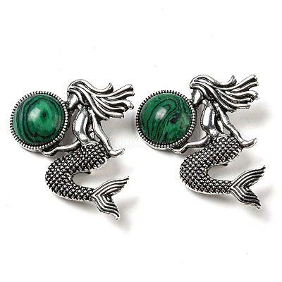 Broche sirène en alliage&nbsp;JEWB-C026-02E-AS-1