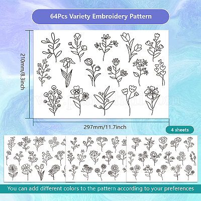 Wholesale Non-woven Fabrics Water Soluble Embroidery Pattern Fabric 