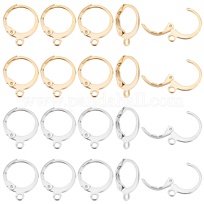 UNICRAFTALE 60pcs(30Pairs) Stainless Steel Leverback Earring STAS-UN0001-44-1