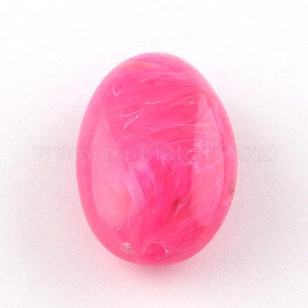 Oval Imitation Gemstone Acrylic Beads OACR-R033A-23-1