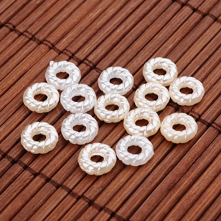 Donut Imitation Pearl Acrylic Beads OACR-L004-2581-1