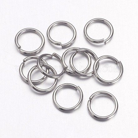 304 Stainless Steel Open Jump Rings STAS-E066-07-5mm-1