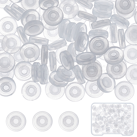 Sunnyclue 100 pz pastiglie in plastica tpe comfort per orecchini a clip FIND-SC0003-17-1