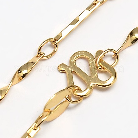 Brass Chain Necklaces MAK-P003-24G-1