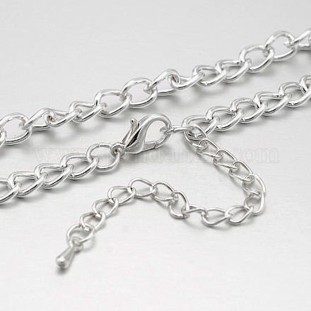 Fabricación de collares de cadena retorcida con cadena de hierro MAK-J009-08P-1