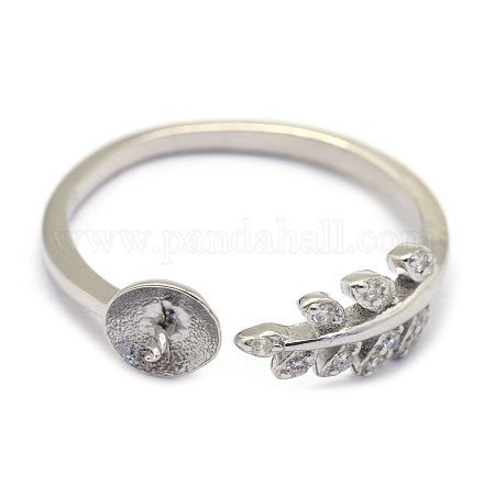 Componentes del anillo de dedo de plata 925 esterlina STER-P041-01P-1