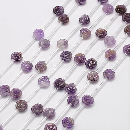 Natural Amethyst Beads G-O156-C-14-1
