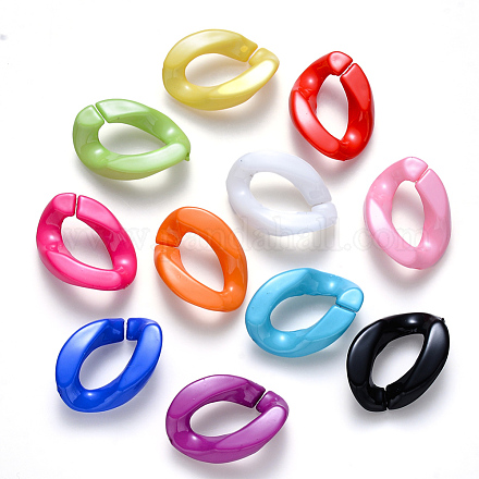 Opaque Acrylic Linking Rings OACR-S036-001A-G-1