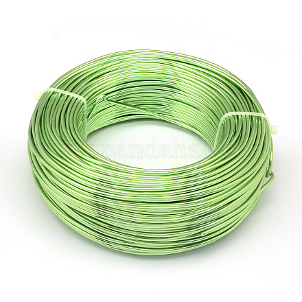 丸アルミ線  曲げ可能なメタルクラフトワイヤー  DIYジュエリークラフト作成用  芝生の緑  7ゲージ  3.5mm  20m / 500g（65.6フィート/ 500g） AW-S001-3.5mm-08-1