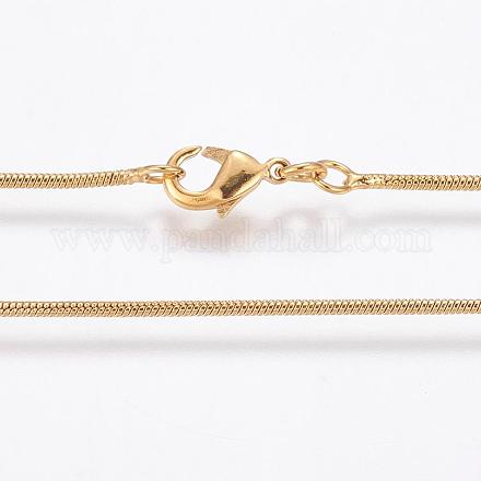 Eco-Friendly Rack Plating Brass Chain Necklaces MAK-G002-05G-B-FF-1
