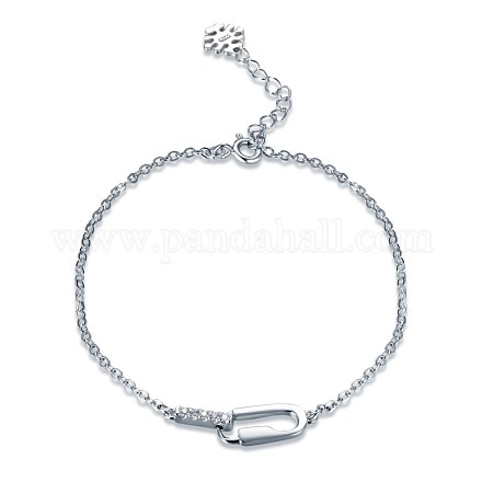 925 Sterling Silver Link Bracelets BJEW-BB30083-1