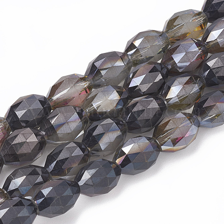 Electroplate Glass Beads Strands EGLA-T008-06A-1