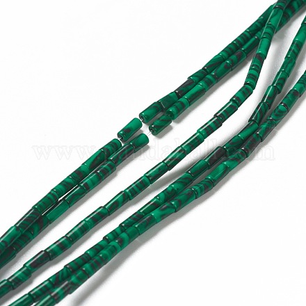 Synthetic Malachite Beads Strands G-B004-A15-1