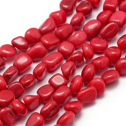 Dyed Natural Gemstone Beads Strands G-F464-28-1