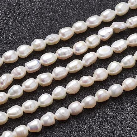 Natural Cultured Freshwater Pearl Beads Strands PEAR-N002-01B-1