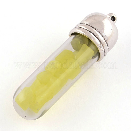 Wishing Glass Bottle Pendants CE-R014-11-1