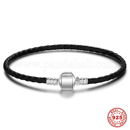 Bracelet en cuir véritable tressé style européen créations STER-T001-SA013-18-1
