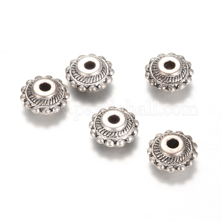 Espaceurs de perles en alliage de style tibétain X-TIBEB-R064-05AS-RS-1