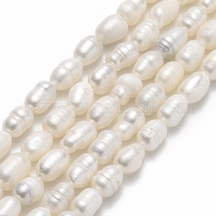 Hebras de perlas de agua dulce cultivadas naturales PEAR-J006-13A-1