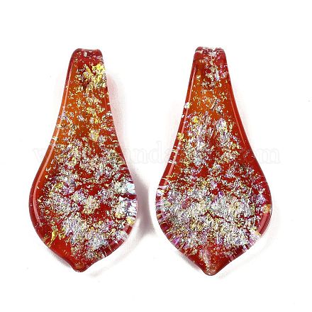 Lampwork grandi ciondoli FOIL-K003-01F-1