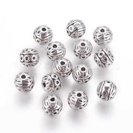 Perlas de aleación de zinc de estilo tibetano PALLOY-L230-01AS-RS-1