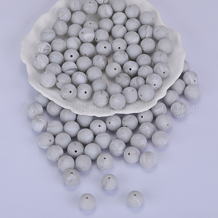 Perline focali rotonde in silicone SI-JX0046A-40-1