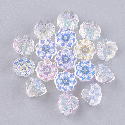 Perles en verre transparentes GGLA-S045-03-1
