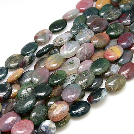 Natural Gemstone Indian Agate Beads Strands G-L164-B-11-1