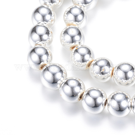 Chapelets de perles en hématite synthétique sans magnétique G-Q466-10mm-02-1