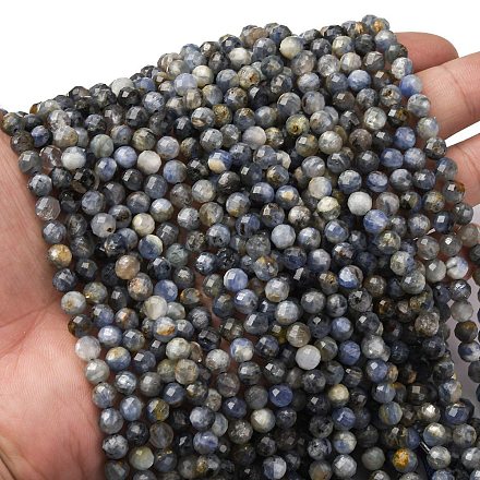 Natürliche kyanite Perlen Stränge LS-G-RM2025-A45-6mm-B-1