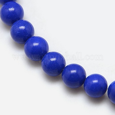 Chapelets de perles en turquoise synthétique TURQ-L018-10mm-02-1