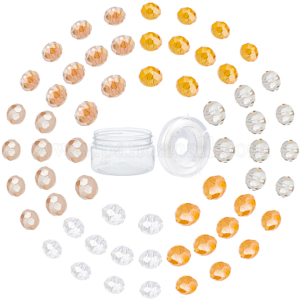 Brins de perles de verre galvanoplastie sunnyclue GLAA-SC0001-21-1