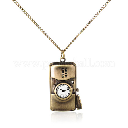 Сплав камера ожерелье кварц карманные часы WACH-N006-06-1