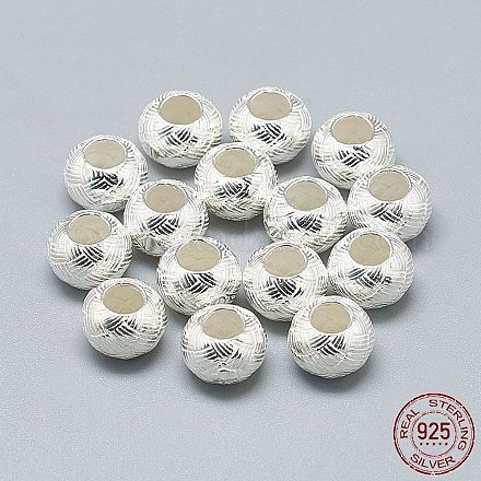 925 Sterling Silber European Beads STER-T002-282S-1