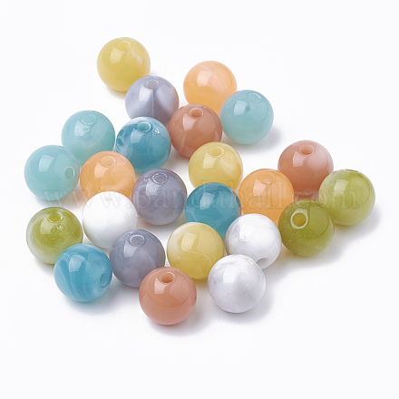 Perles acryliques imitation pierre précieuse JACR-S047-006-10mm-1