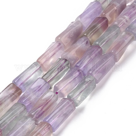 Natural Fluorite Twist Column Beads Strands G-L240-02-1