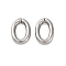 304 Stainless Steel Open Jump Rings, Oval, Stainless Steel Color, 8x5.5x1.4mm, Inner Diameter: 5x2.5mm