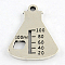 Tibetan Style Container Alloy Pendants, Lead Free & Cadmium Free, Antique Silver, 26x21x1.5mm, Hole: 2mm, about 375pcs/1000g