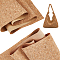 2 Rolls 2 Styles PU Leather Fabric, Handbags, Soft Bags, Sofa Accessories, PeachPuff, 1200x205mm, 1 roll/style
