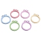 Adjustable ABS Plastic Flat Round Embroidery Hoops, Embroidery Circle Cross Stitch Hoops, for Sewing, Needlework and DIY Embroidery Project, Mixed Color, 70mm