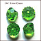 Imitation Austrian Crystal Beads, Grade AAA, Faceted, Diamond, Lime Green, 9.5~10x7~8mm, Hole: 0.9~1mm