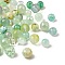 Transparent Glass Beads, Mixed Shapes, Medium Sea Green, 5.5~16x6~11.5x6.5~10.5mm, Hole: 1.2~1.6mm, about 1470pcs/1000g