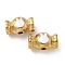 Ion Plating(IP) 304 Stainless Steel Beads, with Enamel, Real 18K Gold Plated, Candy with Rabbit Head, White, 10x18x10.5mm, Hole: 3mm